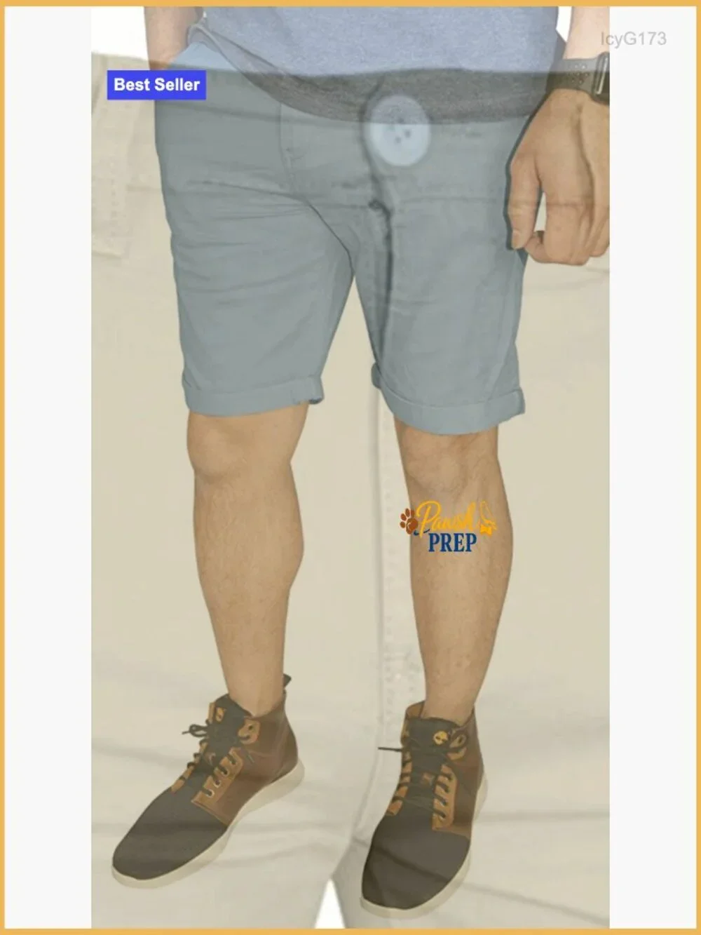 Men's Cotton Chino Cargo Shorts Flat Front Casual Half Pant